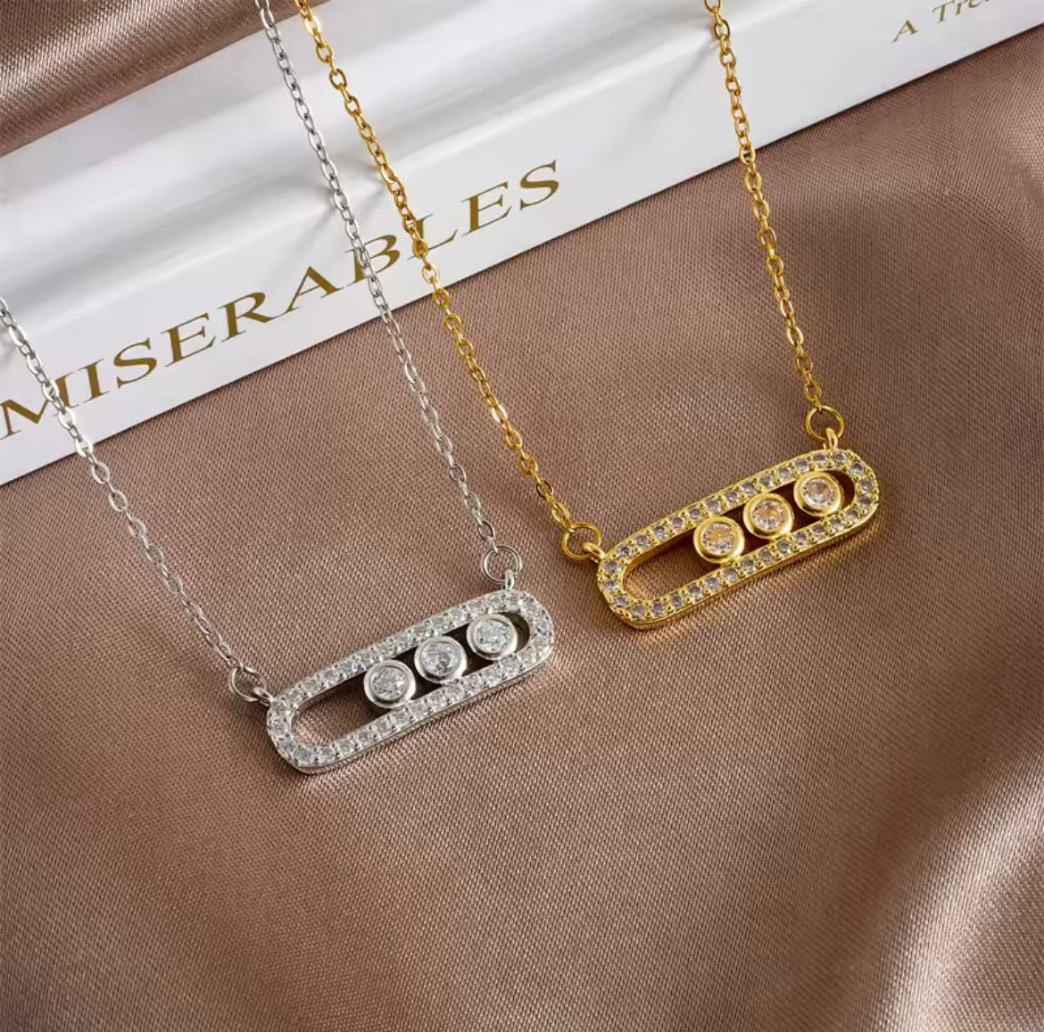 ZFolds-Collier en acier inoxydable pour Femmes et Filles