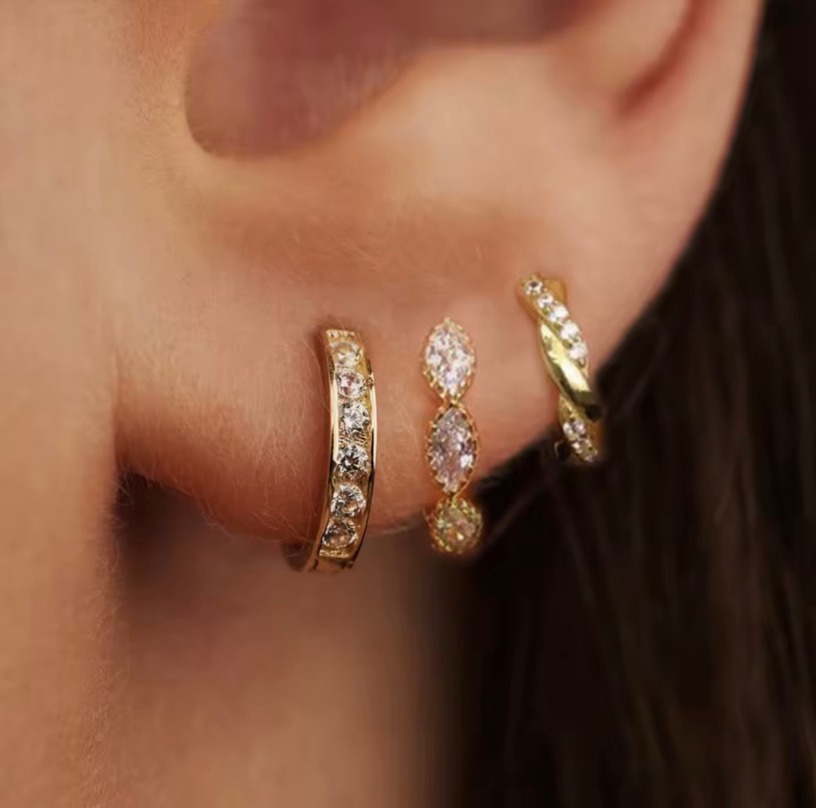 Boucle d oreilles en or pour femmes