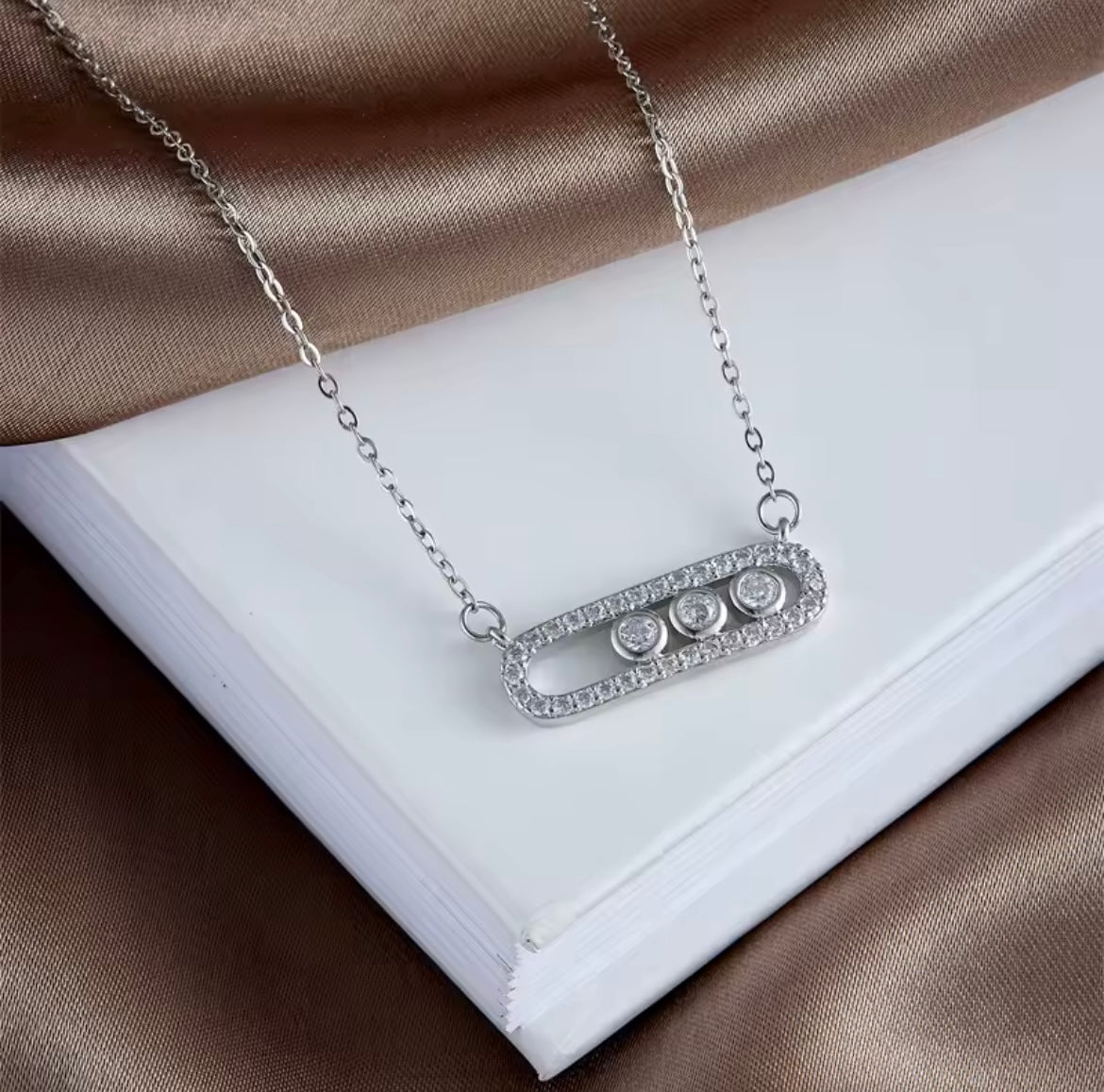 ZFolds-Collier en acier inoxydable pour Femmes et Filles